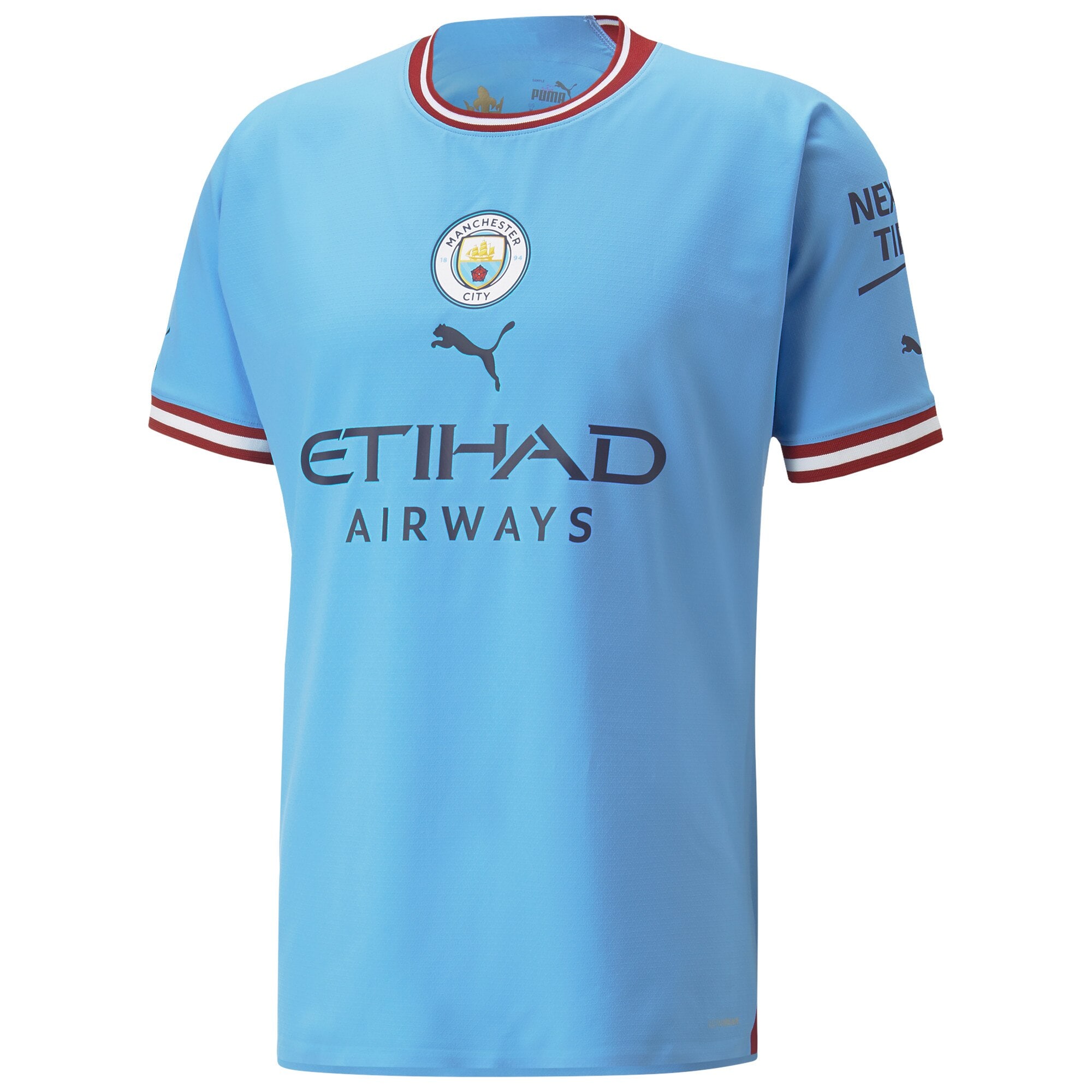 Manchester City Home Authentic Shirt 2022/23 with Champions 22 printing