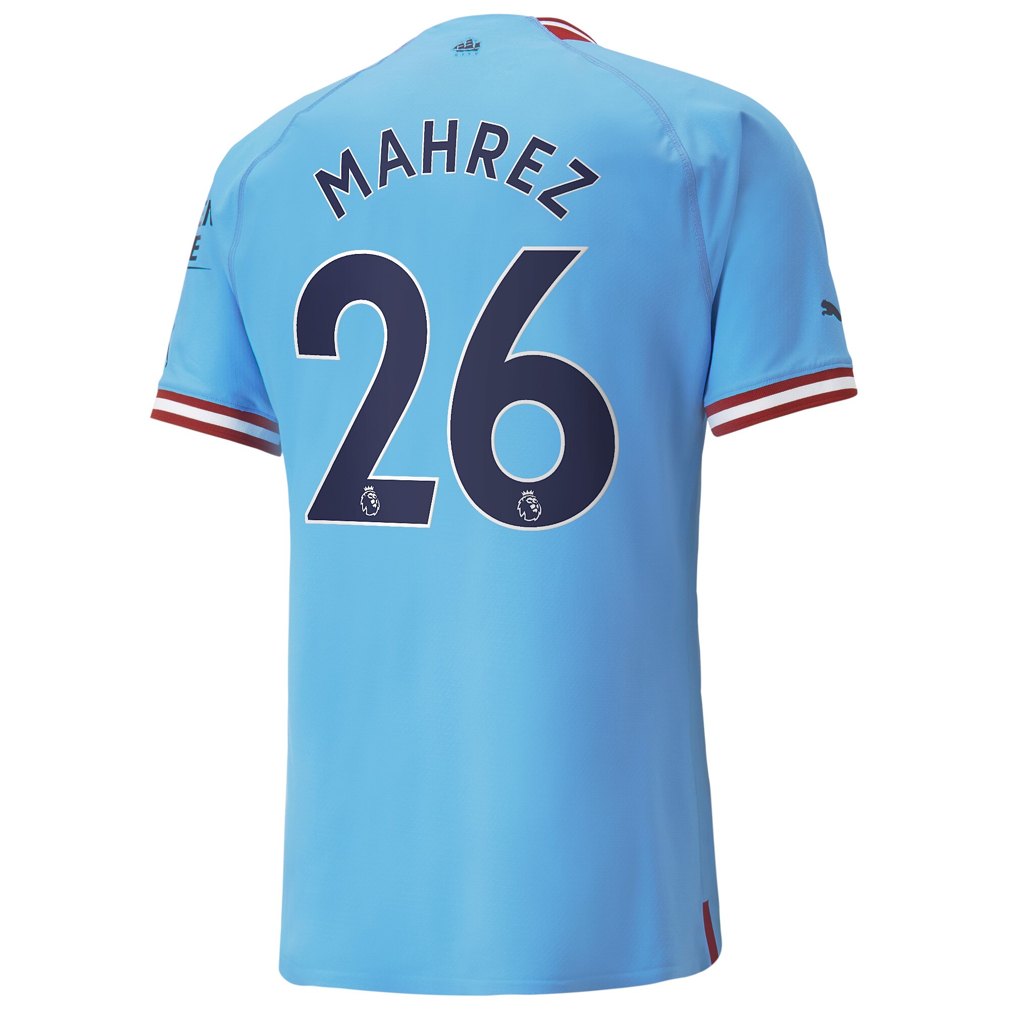 Manchester City Home Authentic Shirt 2022/23 with Mahrez 26 printing