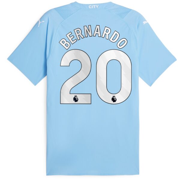 Manchester City Home Authentic Shirt 2023-24 with Bernardo 20 printing