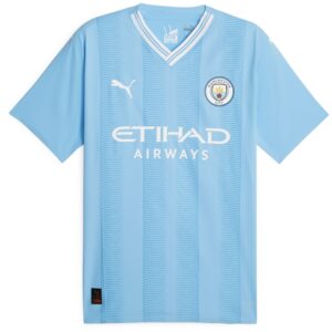 Manchester City Home Authentic Shirt 2023-24 with Mahrez 26 printing