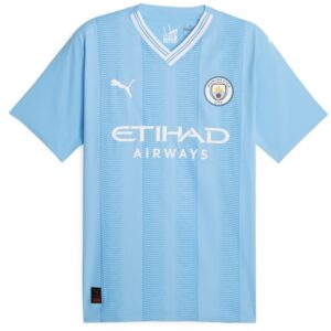 Manchester City Home Authentic Shirt 2023-24 with Stones 5 printing