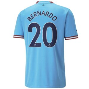 Manchester City Home Shirt 2022/23 with Bernardo 20 printing