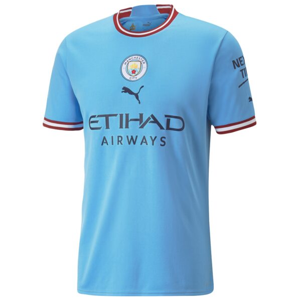 Manchester City Home Shirt 2022/23 with Champions 22 printing