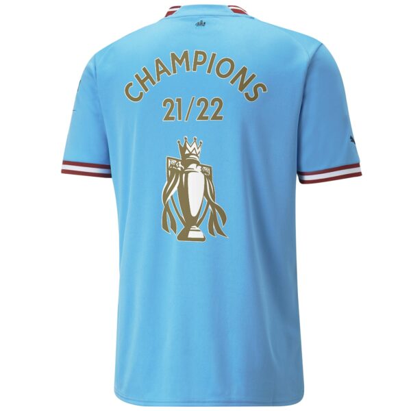 Manchester City Home Shirt 2022/23 with Champions 22 printing