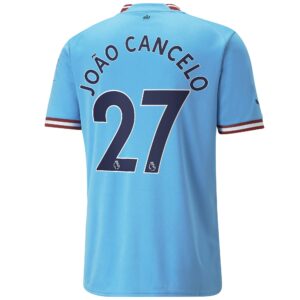 Manchester City Home Shirt 2022/23 with João Cancelo 27 printing