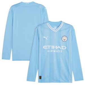 Manchester City Home Shirt 2023-24 Long Sleeve