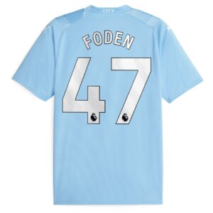 Manchester City Home Shirt 2023-24 with Foden 47 printing
