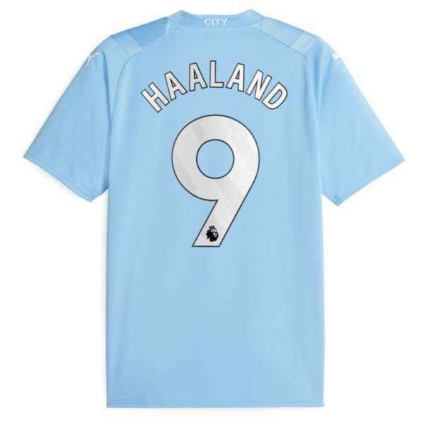 Manchester City Home Shirt 2023-24 with Haaland 9 printing