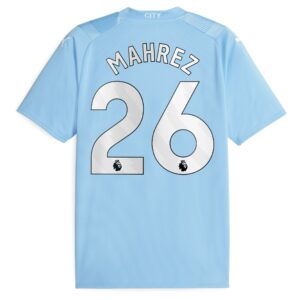 Manchester City Home Shirt 2023-24 with Mahrez 26 printing