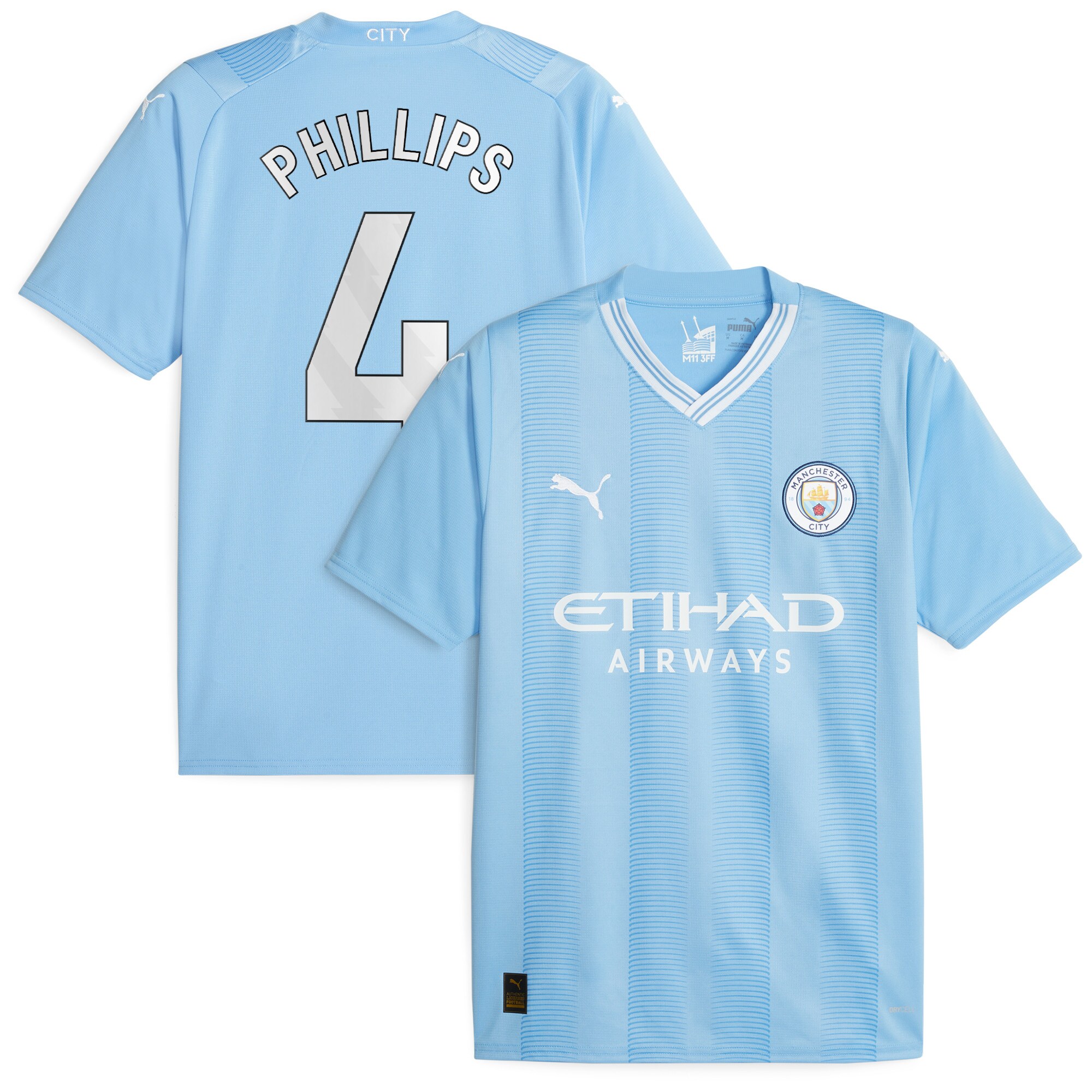 Puma Manchester City Home Shirt 2023-24 with Phillips 4 Printing