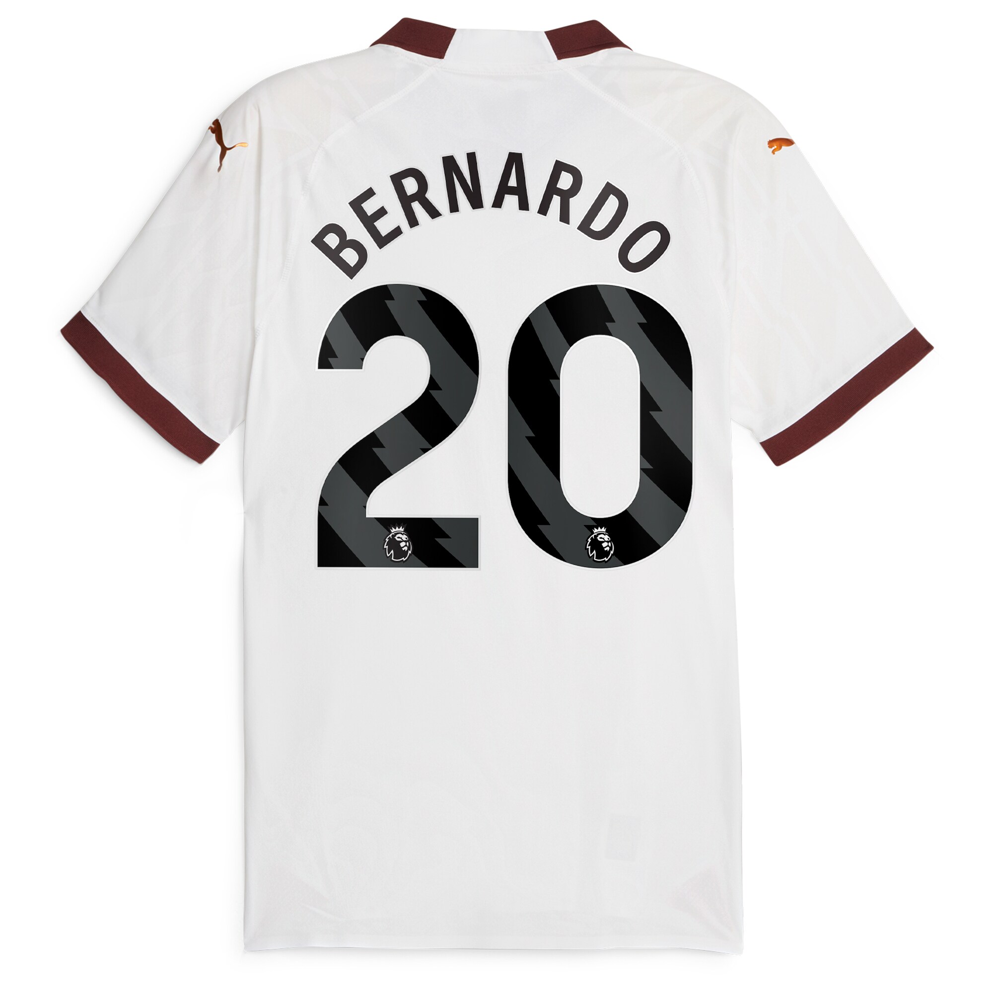 Manchester City Away Authentic Shirt 2023-24 with Bernardo 20 printing
