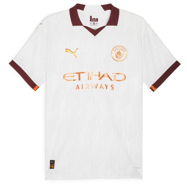 Manchester City Away Authentic Shirt 2023-24 with Haaland 9 printing
