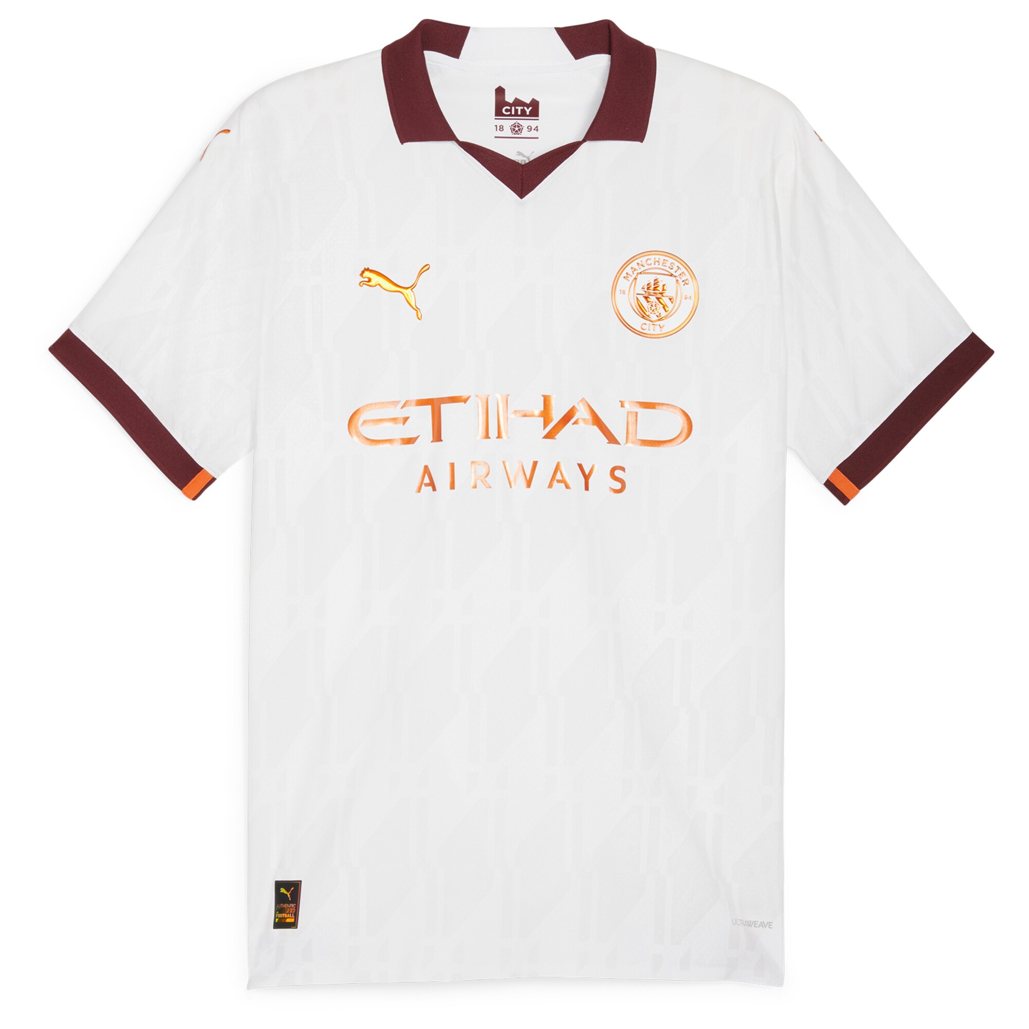 Manchester City Away Authentic Shirt 2023-24 with J.Alvarez 19 printing