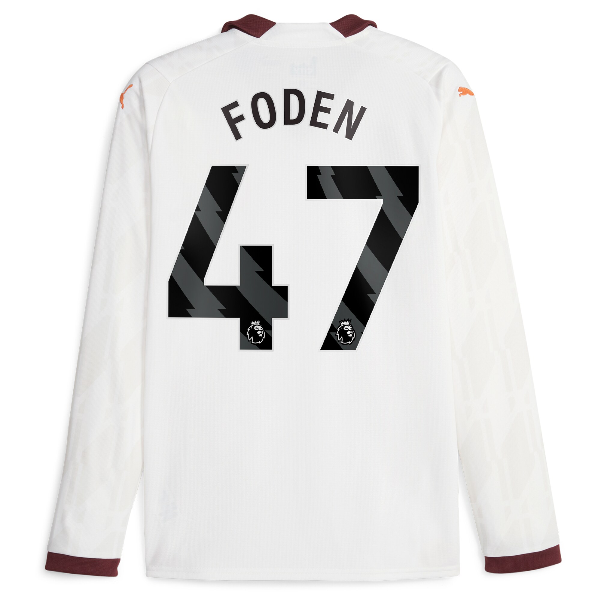 Manchester City Away Shirt 2023-24 Long Sleeve with Foden 47 printing