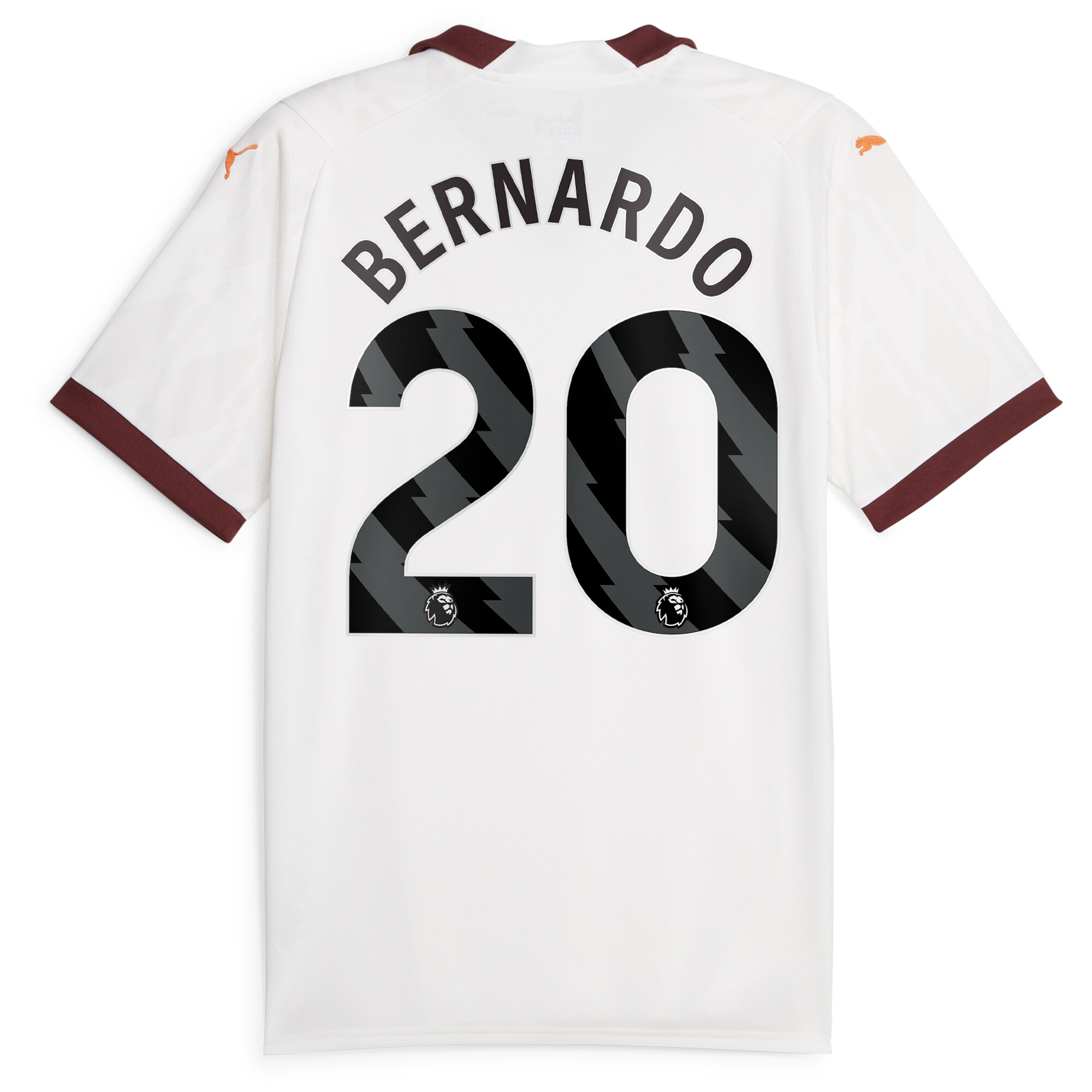 Manchester City Away Shirt 2023-24 with Bernardo 20 printing