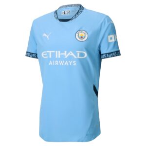 Manchester City Home Authentic Shirt 2024-25 with Foden 47 printing