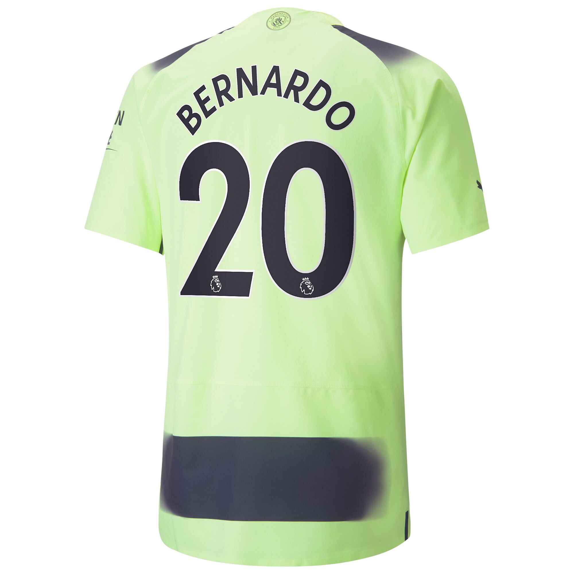 Manchester City Third Authentic Shirt 2022-23 with Bernardo 20 printing