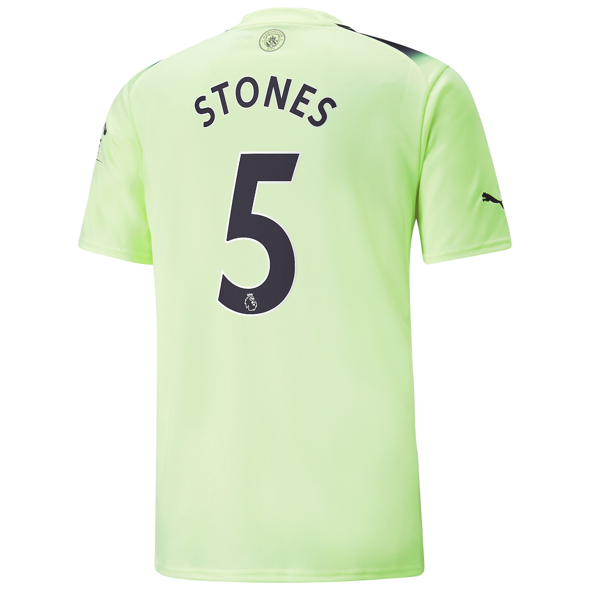 Manchester City Third Shirt 2022-23 with Stones 5 printing