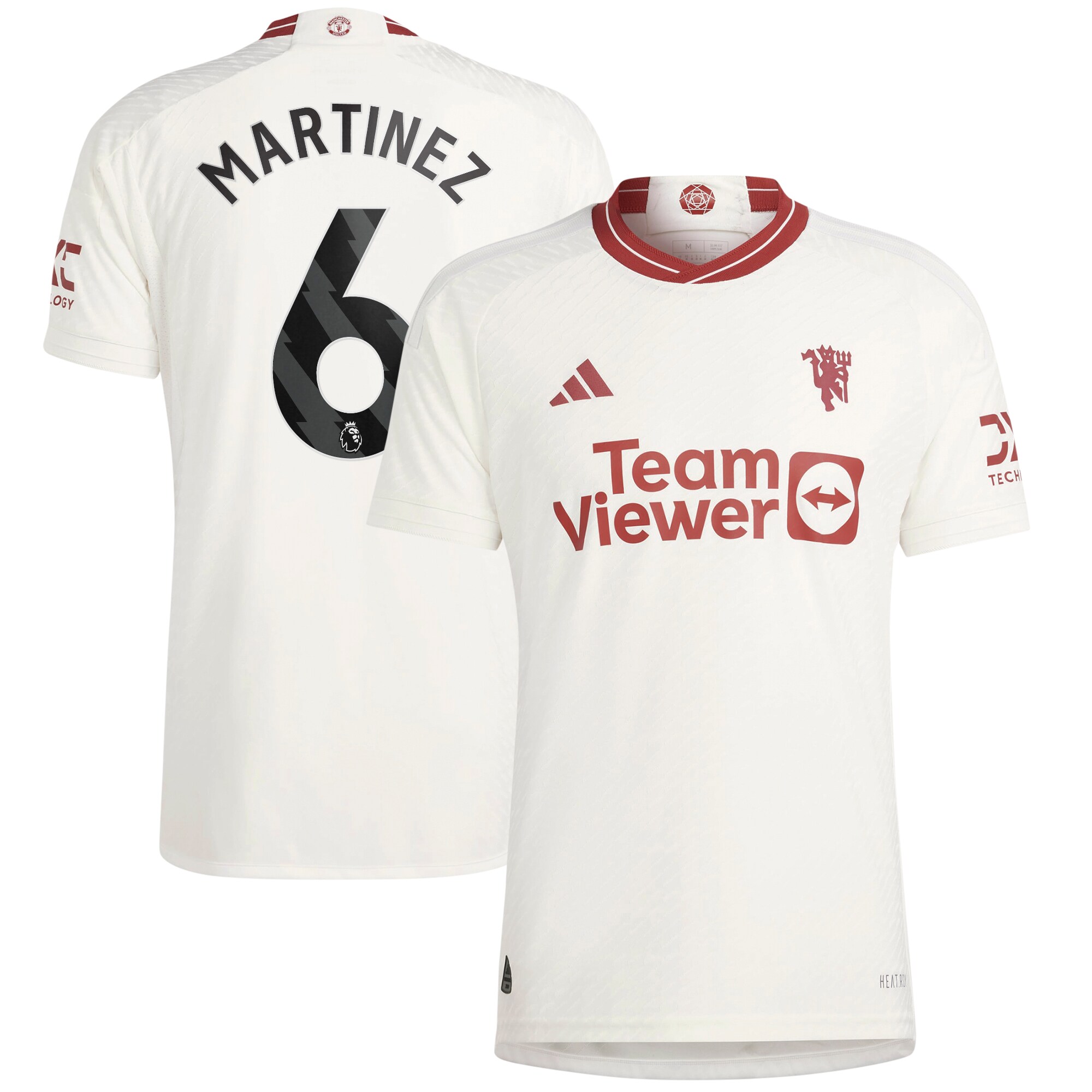 Manchester United EPL Third Authentic Shirt 2023-24 with Martinez 6 printing