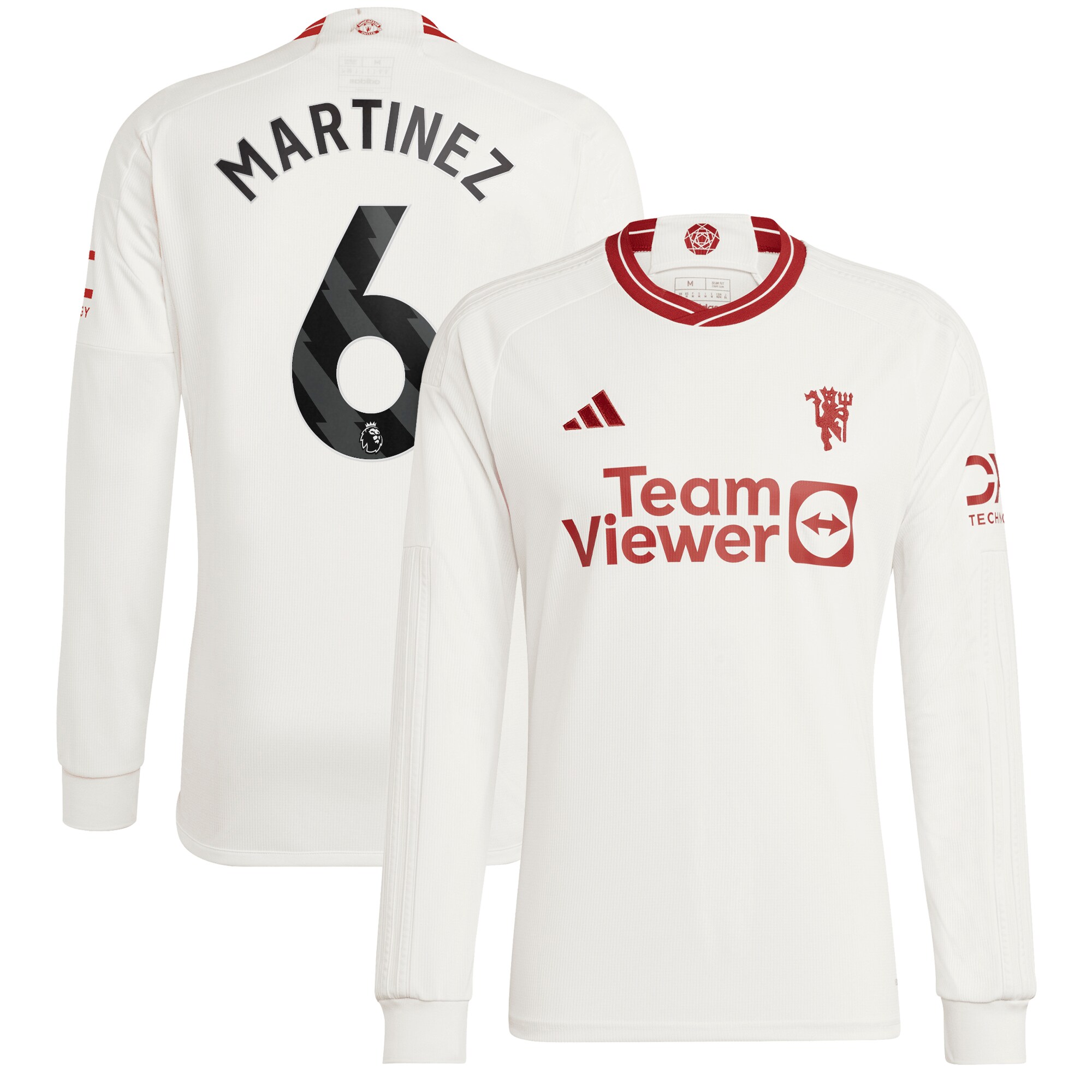Manchester United EPL Third Shirt 2023-24 Long Sleeve with Martinez 6 printing