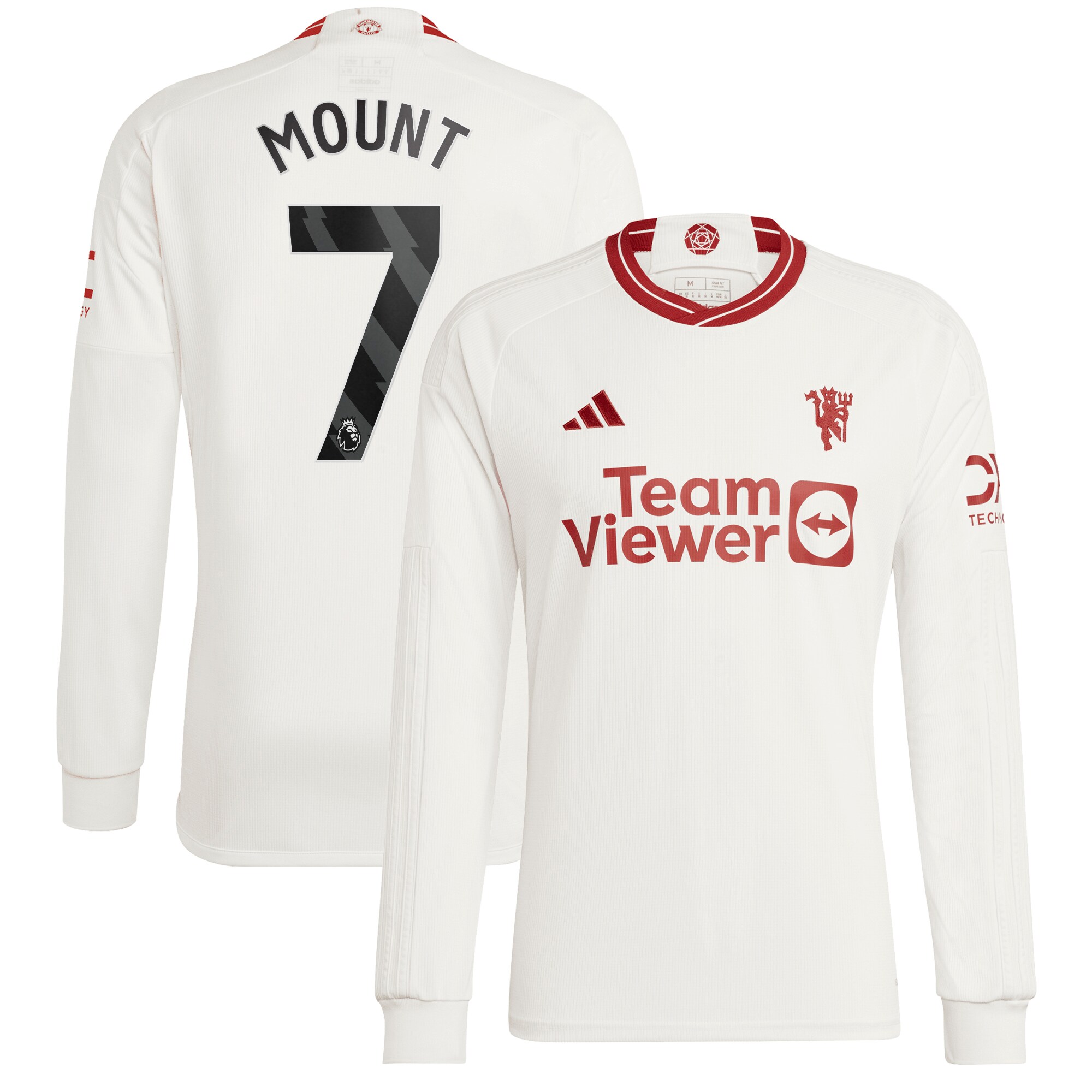 Manchester United EPL Third Shirt 2023-24 Long Sleeve With Mount 7 Printing