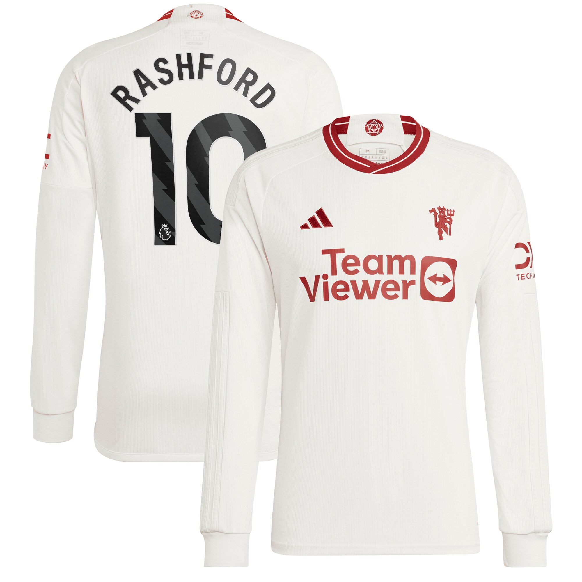 Manchester United EPL Third Shirt 2023-24 Long Sleeve with Rashford 10 printing