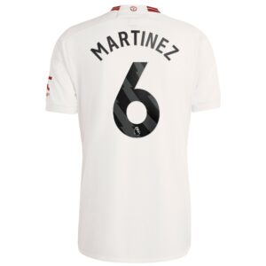Manchester United EPL Third Shirt 2023-24 with Martinez 6 printing