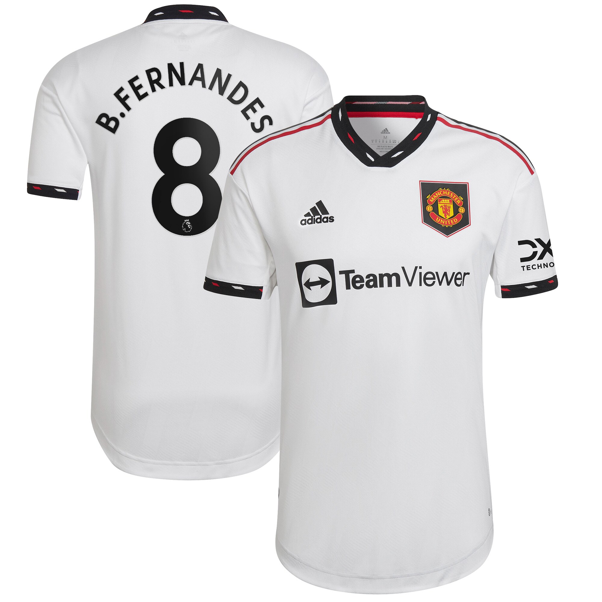 Manchester United Away Authentic Shirt 2022-2023 with B.Fernandes 8 printing