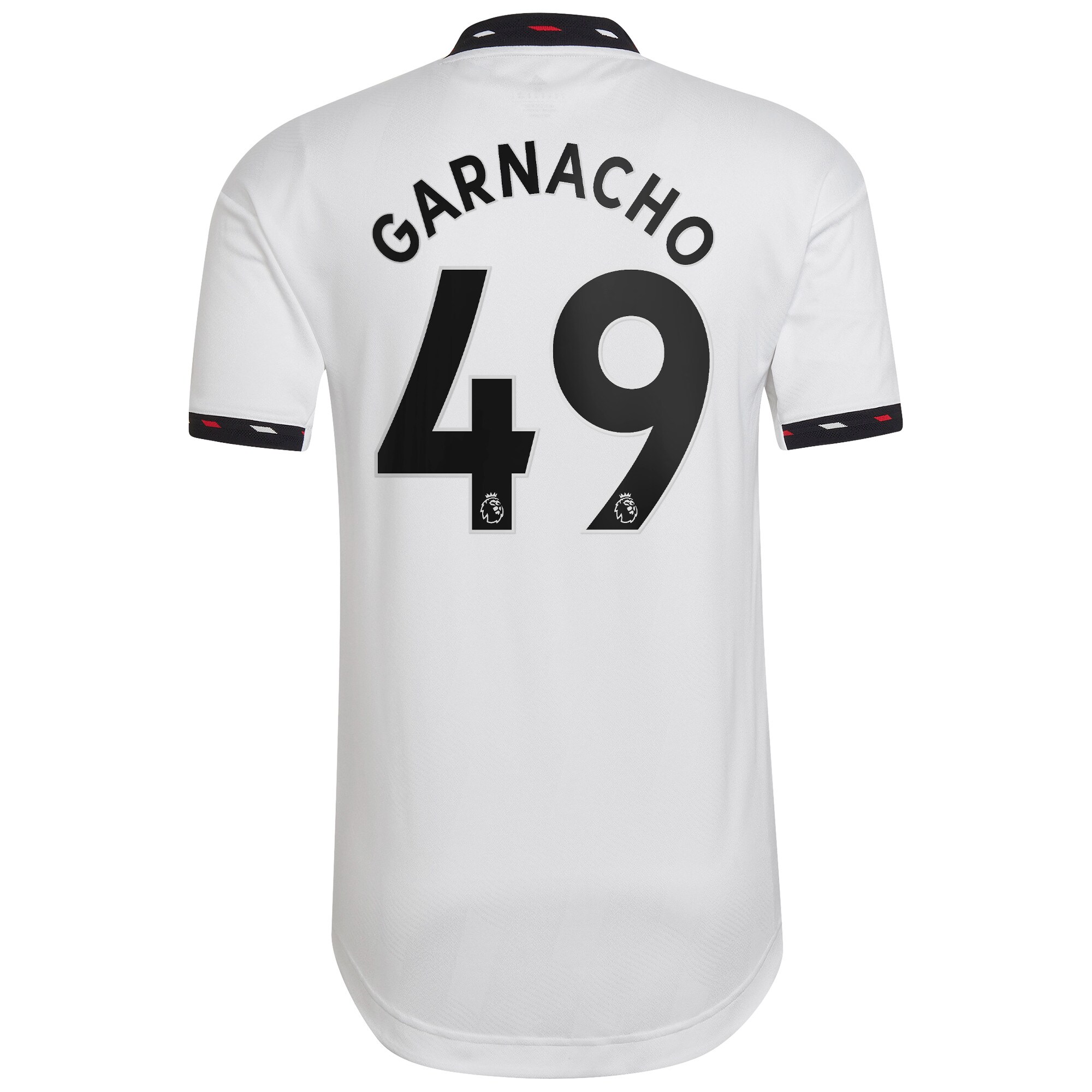 Manchester United Away Authentic Shirt 2022-23 with Garnacho 49 printing