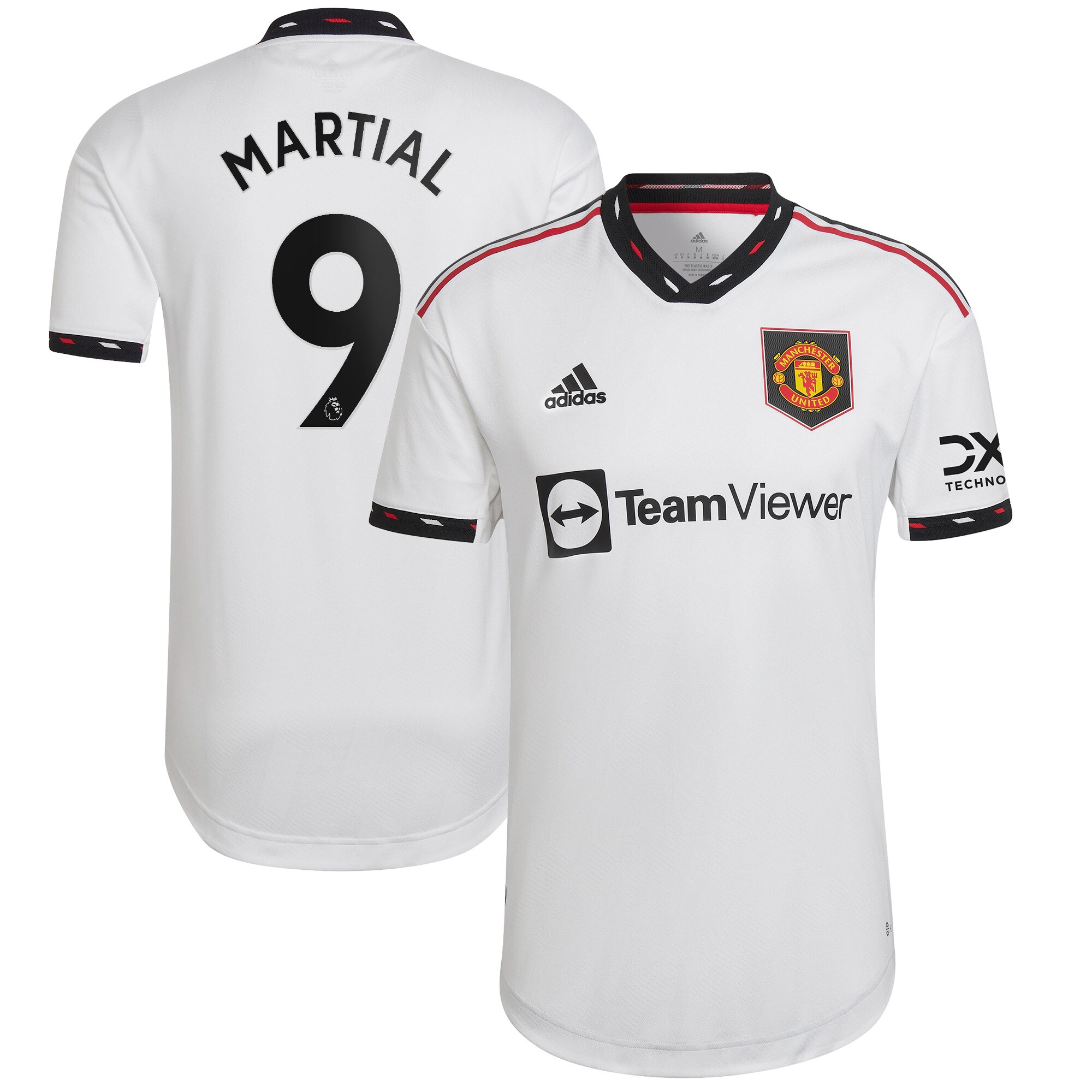 Manchester United Away Authentic Shirt 2022-23 with Martial 9 printing