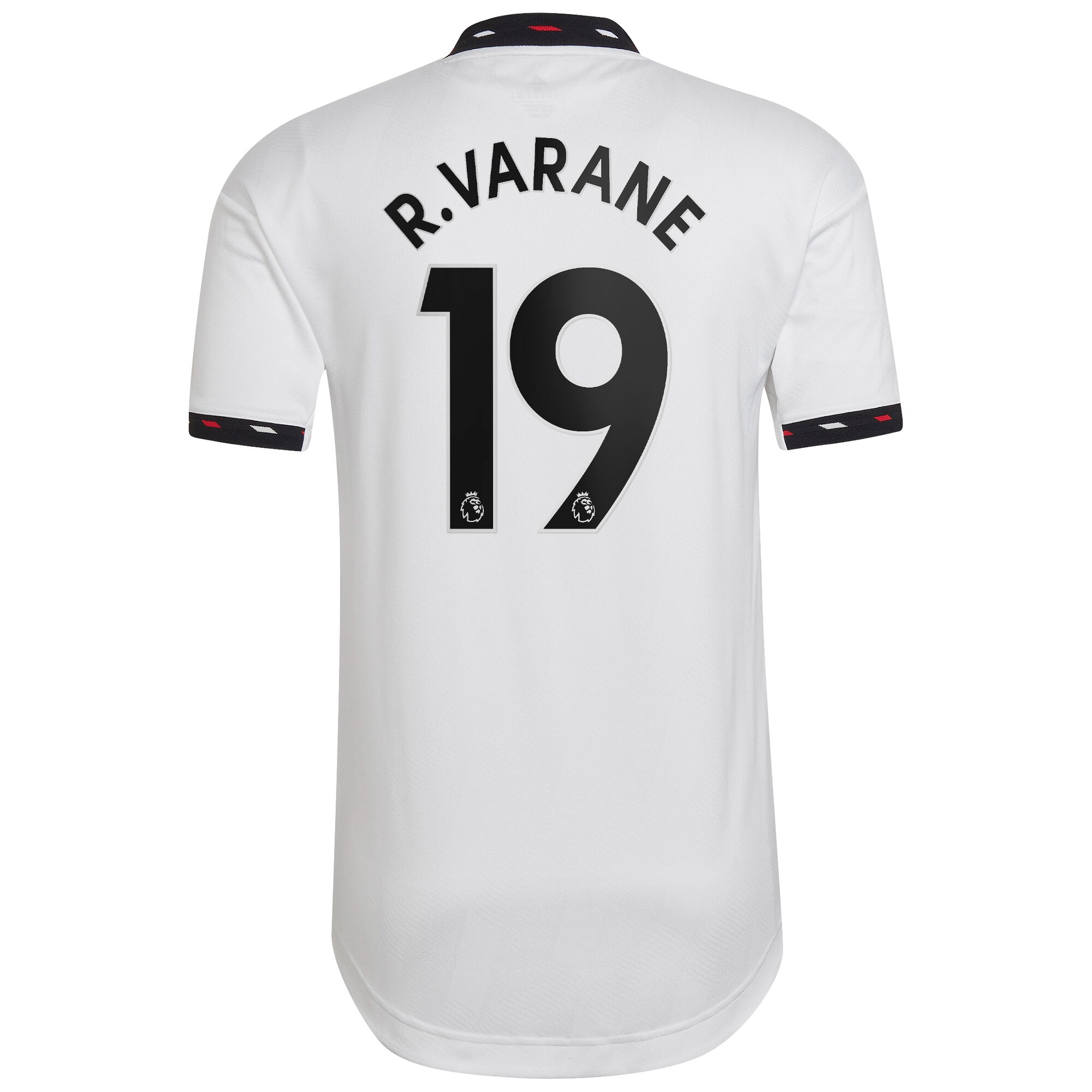 Manchester United Away Authentic Shirt 2022-2023 with R. Varane 19 printing