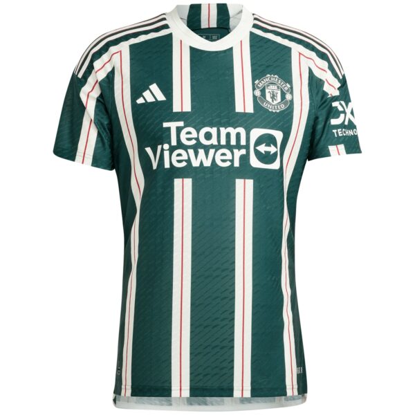 Manchester United Away Authentic Shirt 2023-24 with Casemiro 18 printing