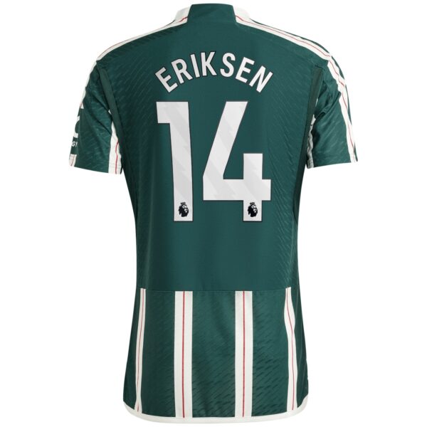 Manchester United Away Authentic Shirt 2023-24 with Eriksen 14 printing
