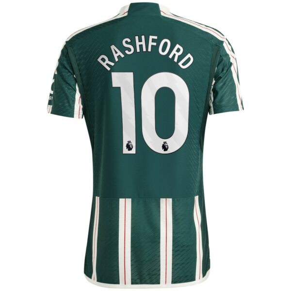 Manchester United Away Authentic Shirt 2023-24 with Rashford 10 printing