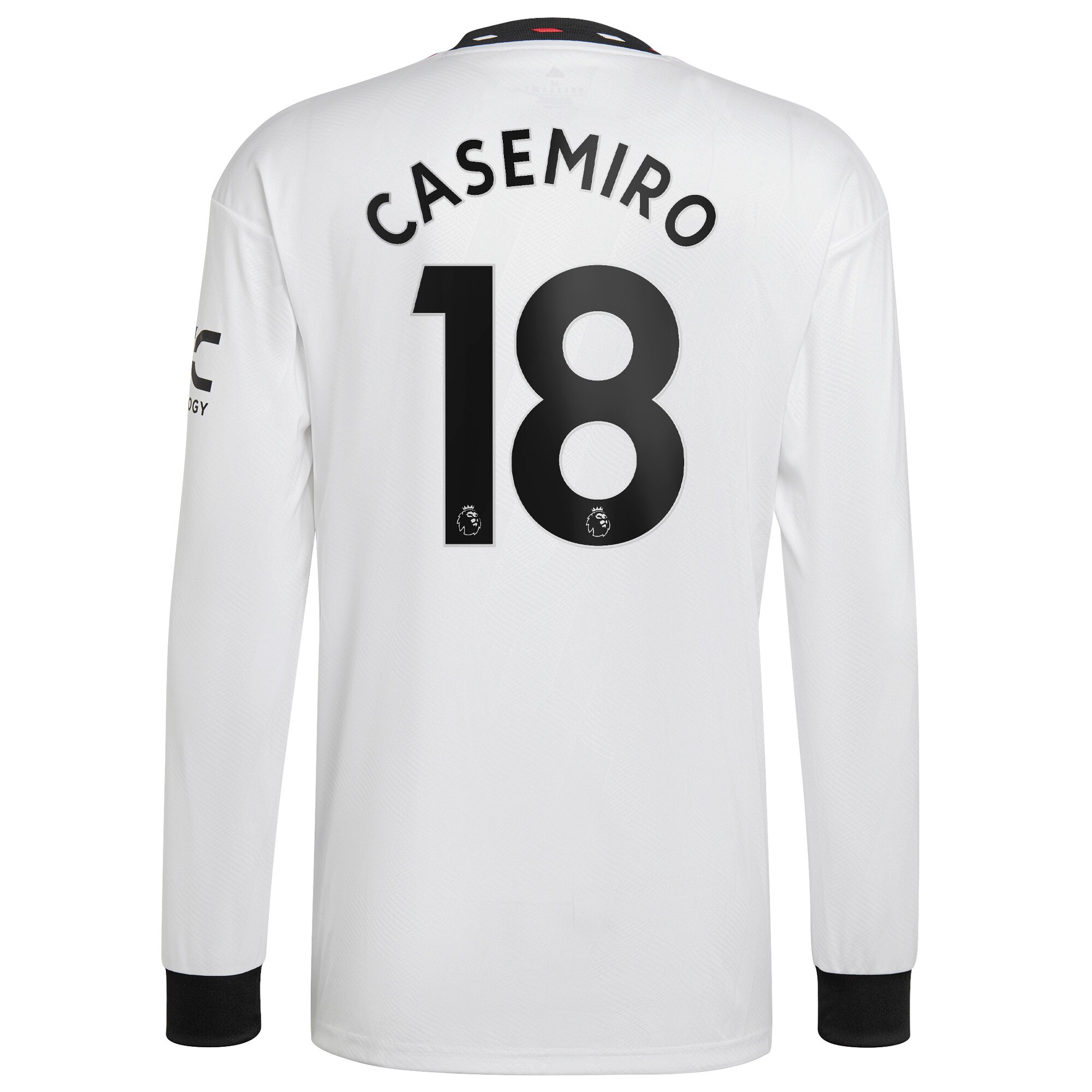 Manchester United Away Shirt 2022-23 - Long Sleeve with Casemiro 18 printing