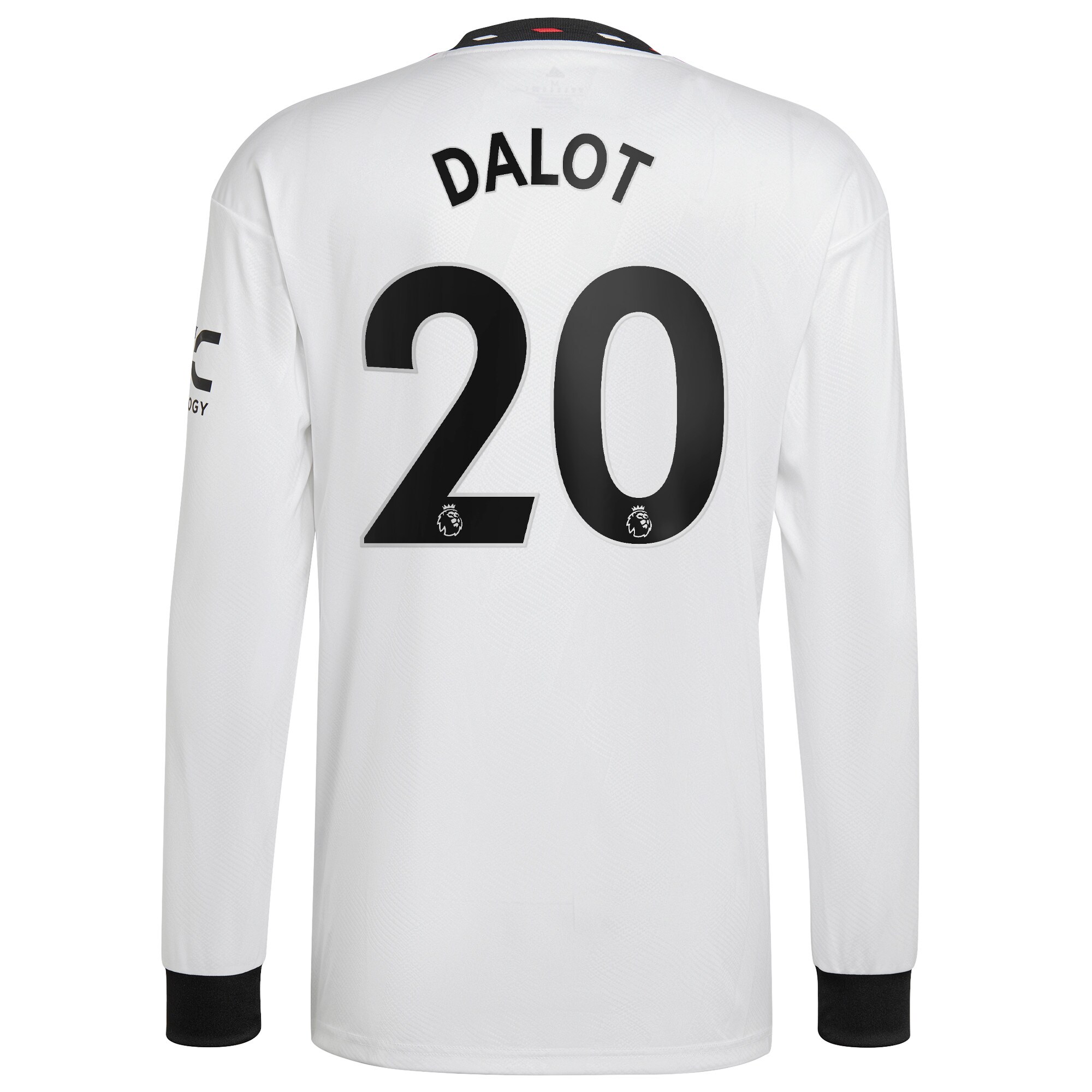 Manchester United Away Shirt 2022-23 - Long Sleeve with Dalot 20 printing