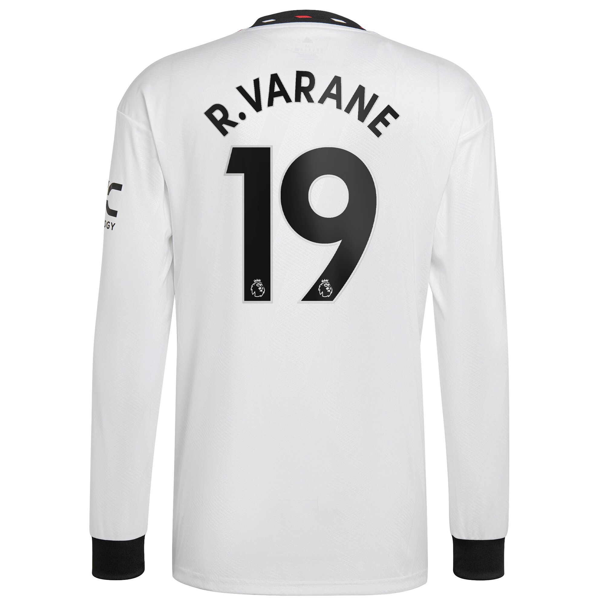 Manchester United Away Shirt 2022-2023 with R. Varane 19 printing