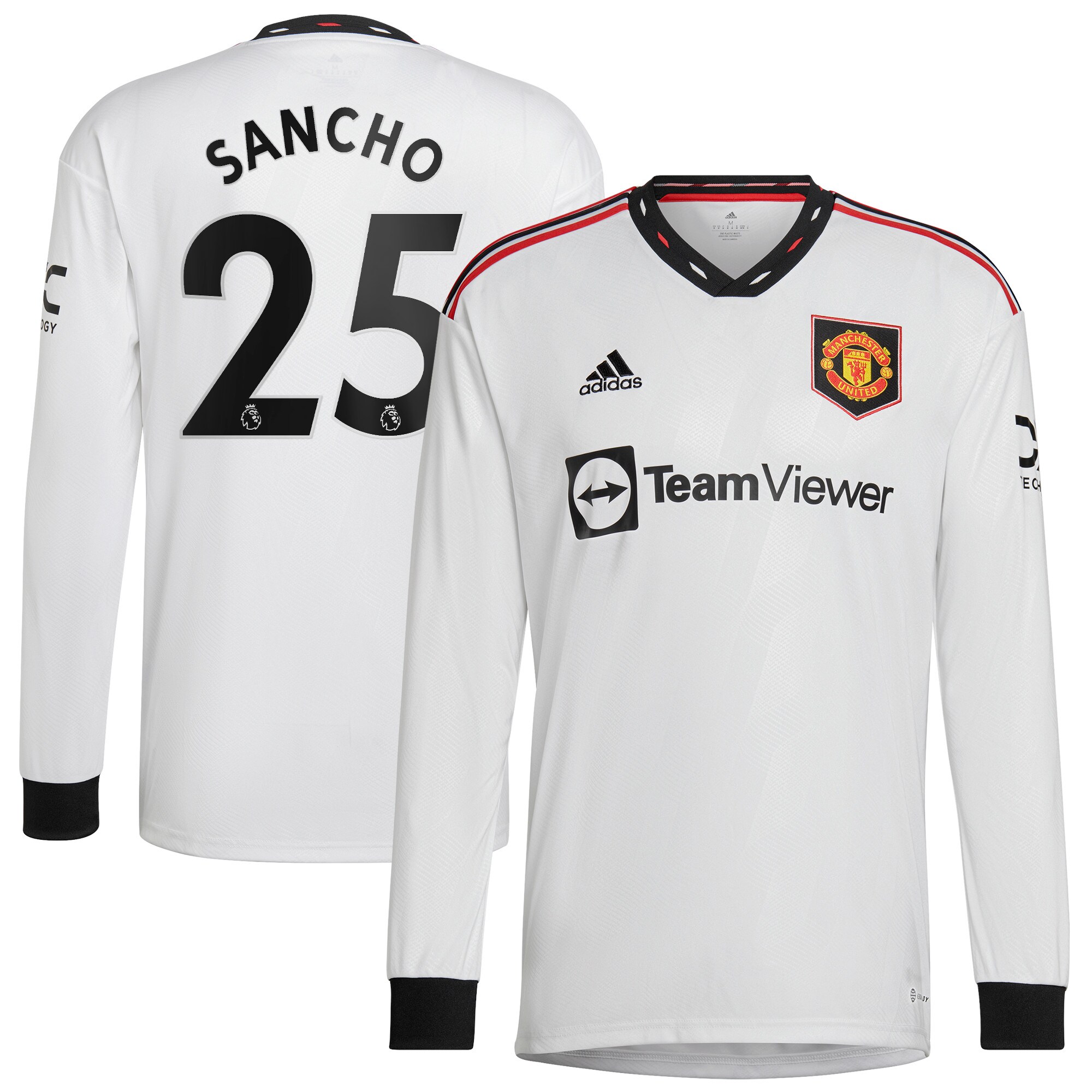 Manchester United Away Shirt 2022-2023 with Sancho 25 printing