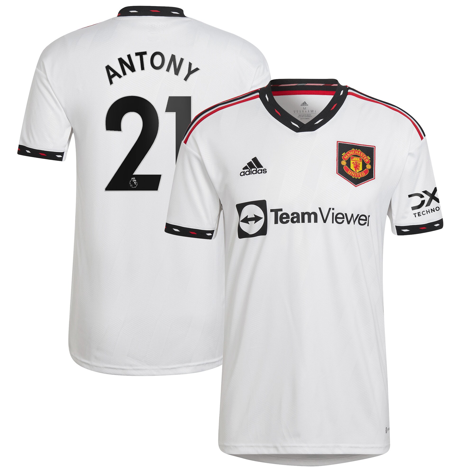 Manchester United Away Shirt 2022-23 with Antony 21 printing
