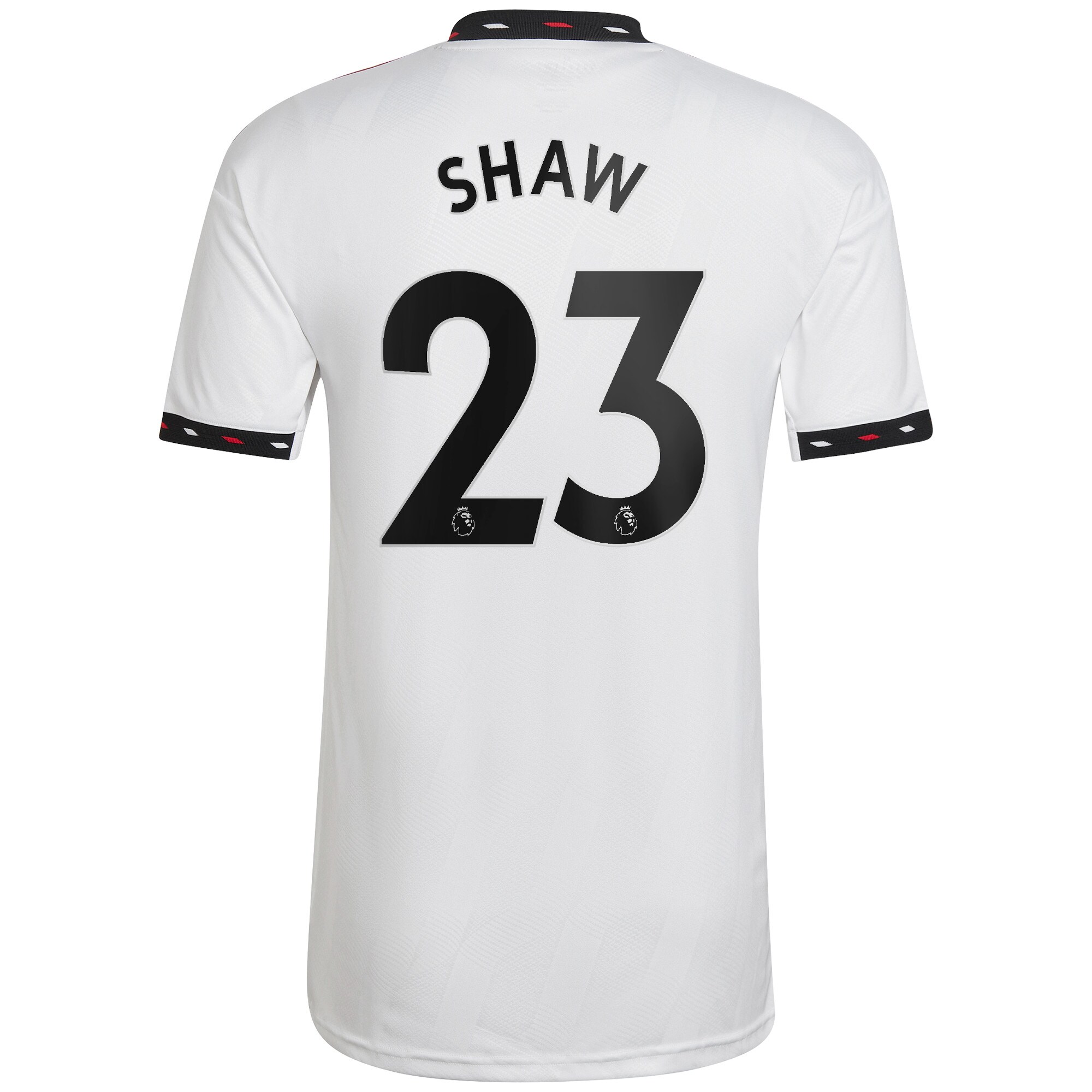 Manchester United Away Shirt 2022-23 with Shaw 23 printing