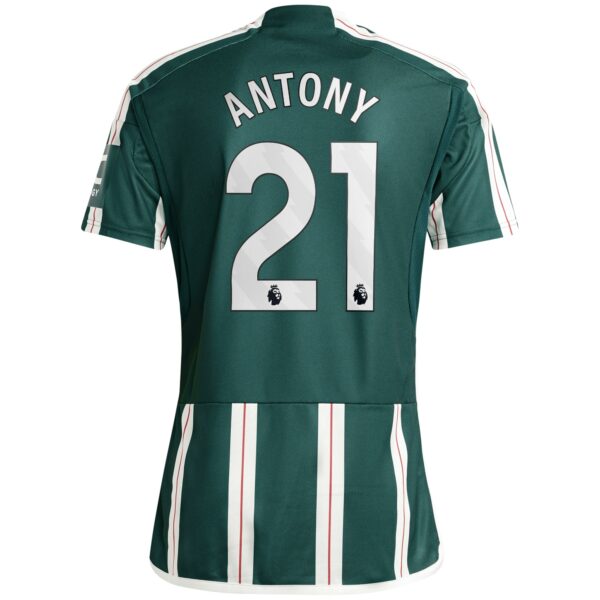 Manchester United Away Shirt 2023-24 with Antony 21 printing