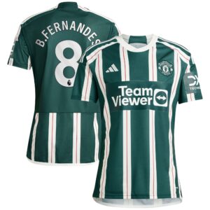 Manchester United Away Shirt 2023-24 with B.Fernandes 8 printing