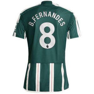 Manchester United Away Shirt 2023-24 with B.Fernandes 8 printing