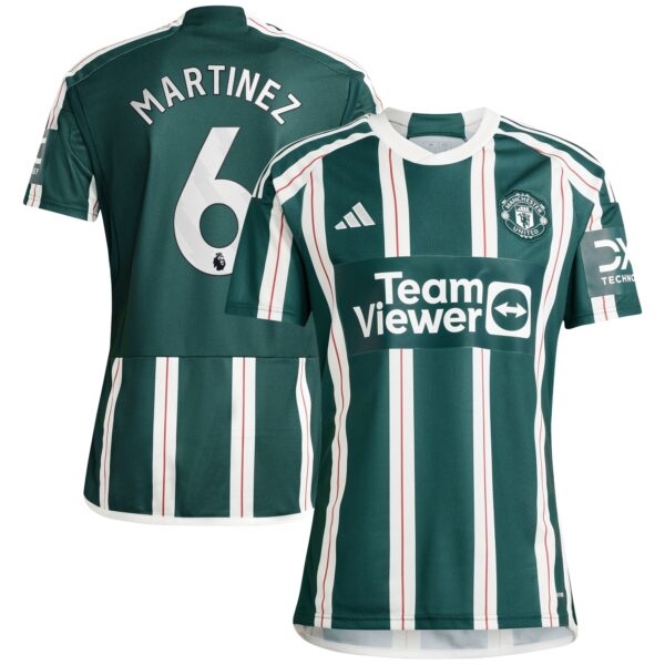Manchester United Away Shirt 2023-24 with Martinez 6 printing