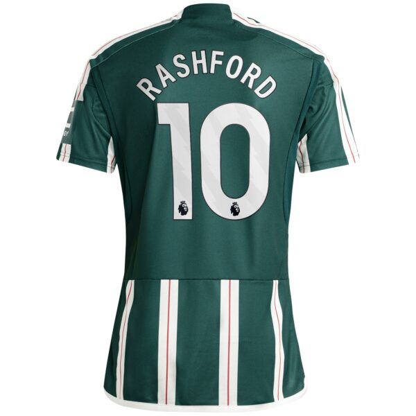 Manchester United Away Shirt 2023-24 with Rashford 10 printing