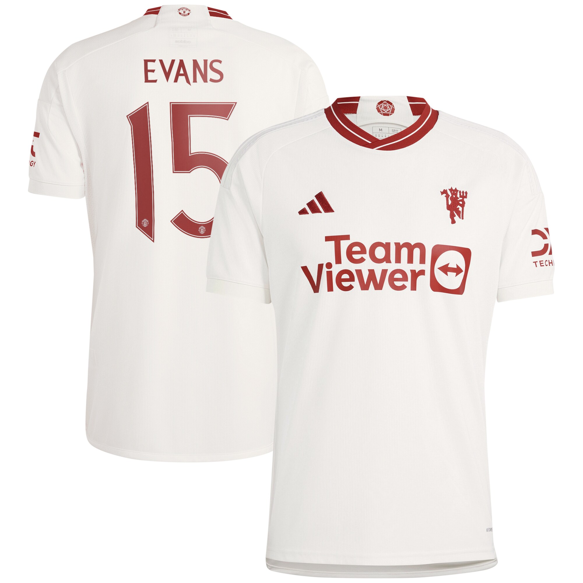 Manchester United Cup Third Shirt 2023-24 With Evans 15 Printing