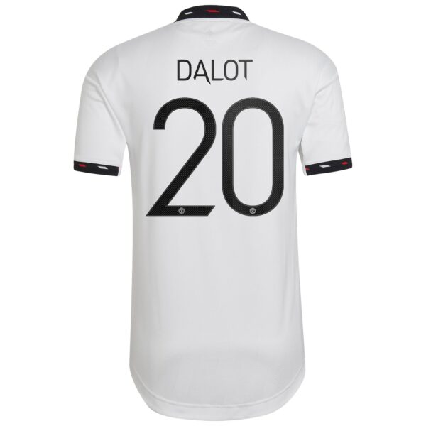 Manchester United Cup Away Authentic Shirt 2022-23 with Dalot 20 printing