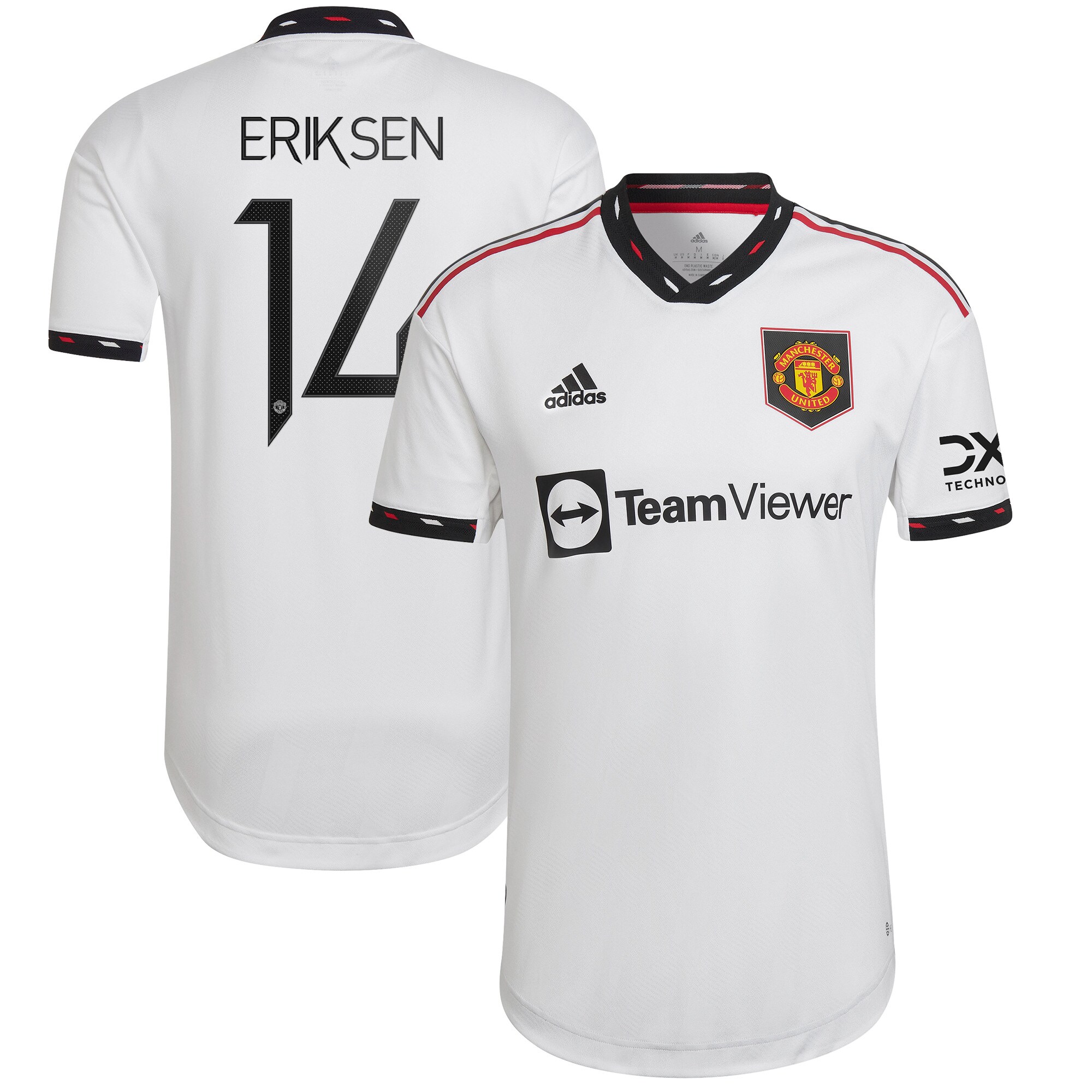 Manchester United Cup Away Authentic Shirt 2022-23 with Eriksen 14 printing