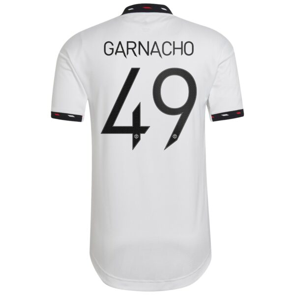 Manchester United Cup Away Authentic Shirt 2022-23 with Garnacho 49 printing