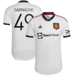 Manchester United Cup Away Authentic Shirt 2022-23 with Garnacho 49 printing
